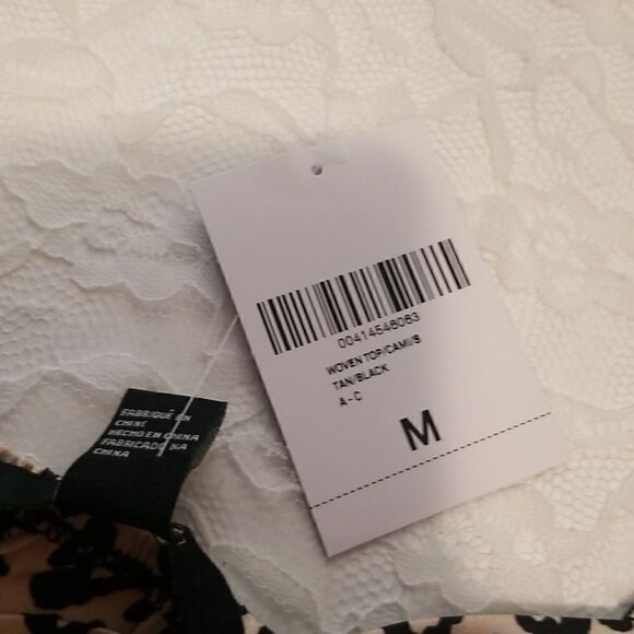 FOREVER 21 wovenTop Black and tan new with tags medium - Picture 6 of 10